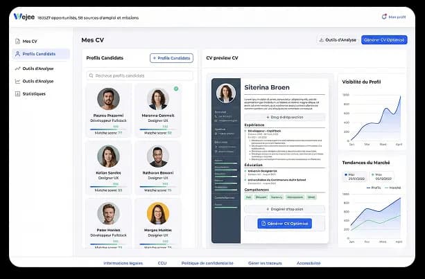 Interface candidats Wejee